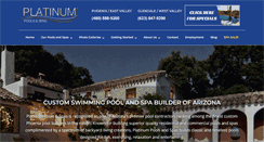 Desktop Screenshot of platinumpoolsaz.com